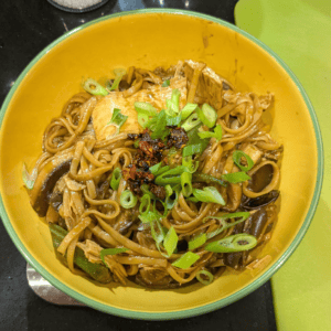 Braised-Tofu-Stick-Shiitake-Baby-Aubergine-Noodles