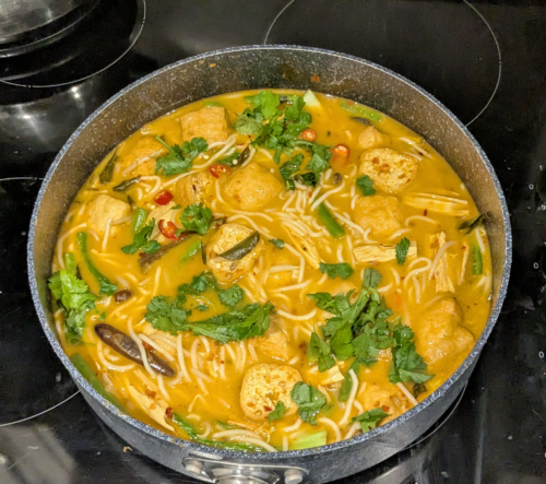 Vegetarian Singapore-Style Laksa Mee